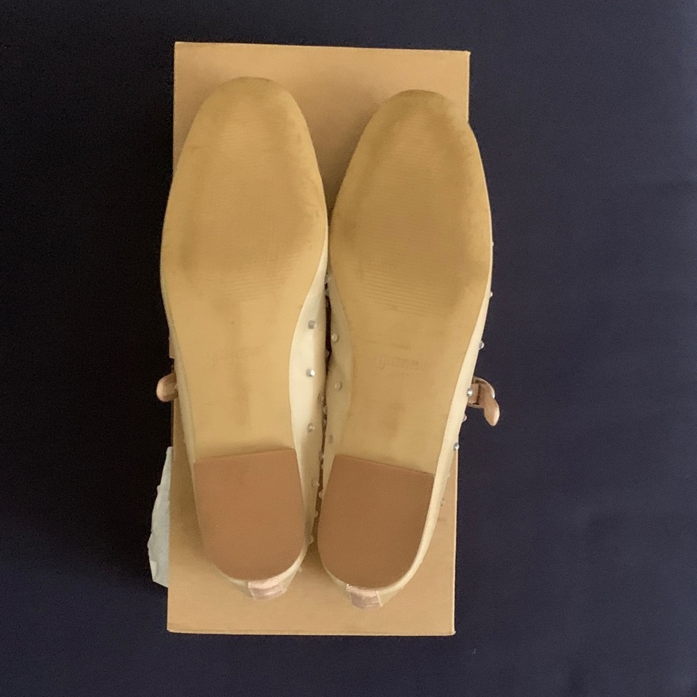 J. Crew Factory Mesh Rhinestone Mary Jane Flats - Picture 4 of 7